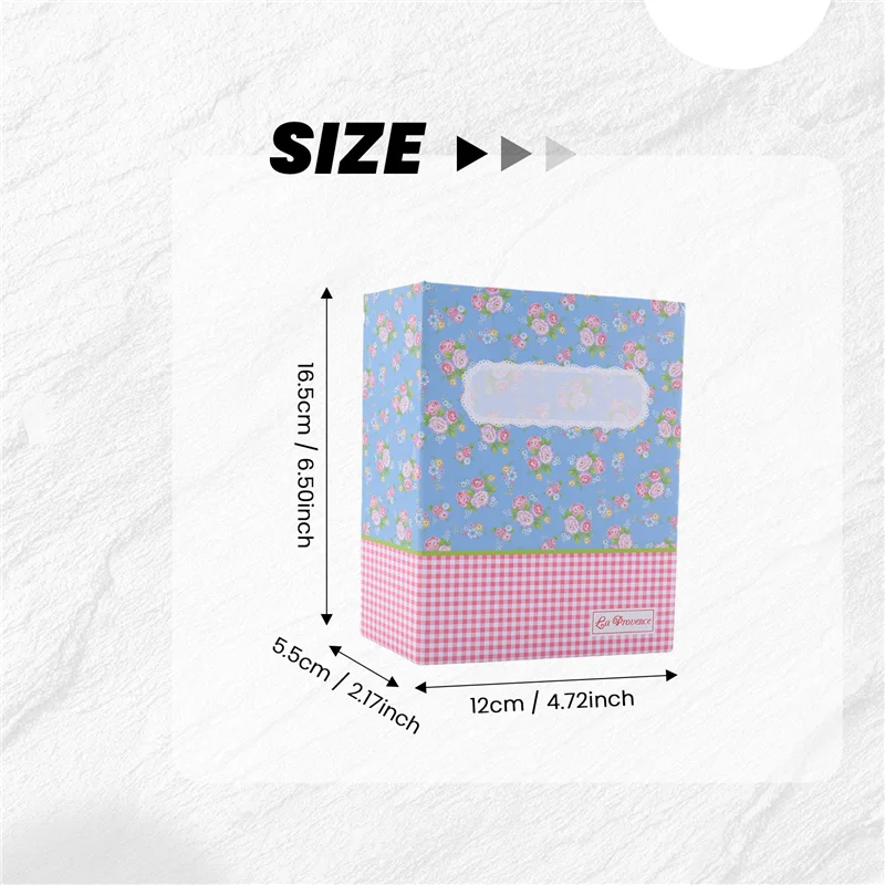 15,2 cm, 100 Fotos, Blumenalbum, Kunststoff, kreatives Geschenkalbum für Liebhaber, Hochzeit, handgefertigte Souvenir-Fotoalben