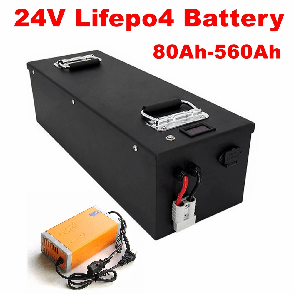 

Batterie Lifepo4 24V 100Ah 80Ah 200Ah 300Ah 400Ah 480Ah 560Ah for UPS AGV Backup Power Solar Panel Energy Storage Boat RV