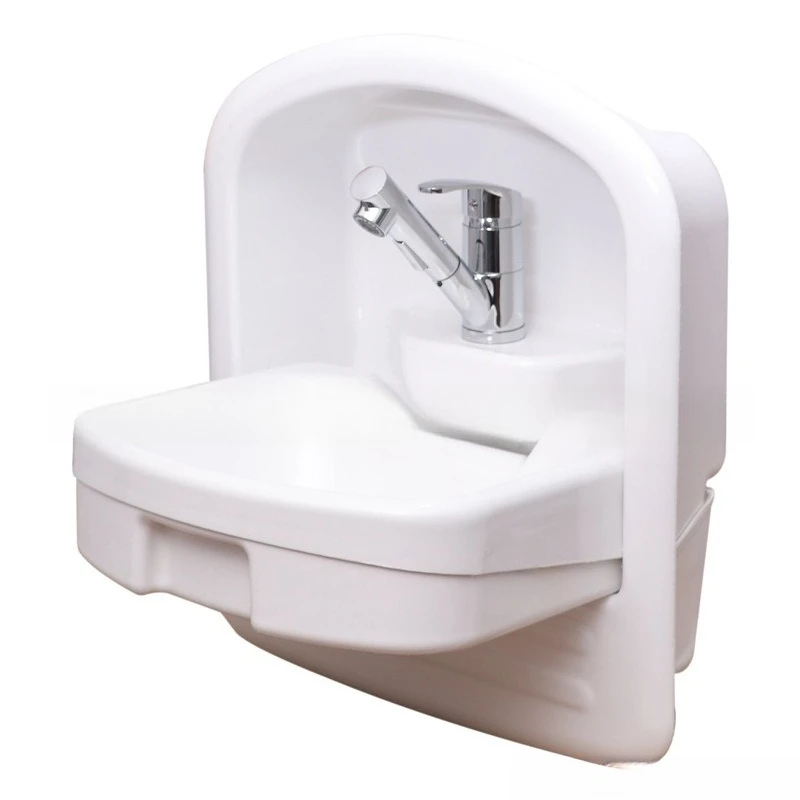 

RV water basin, embedded acrylic folding wash basin, bathroom folding water basin, can pull faucet