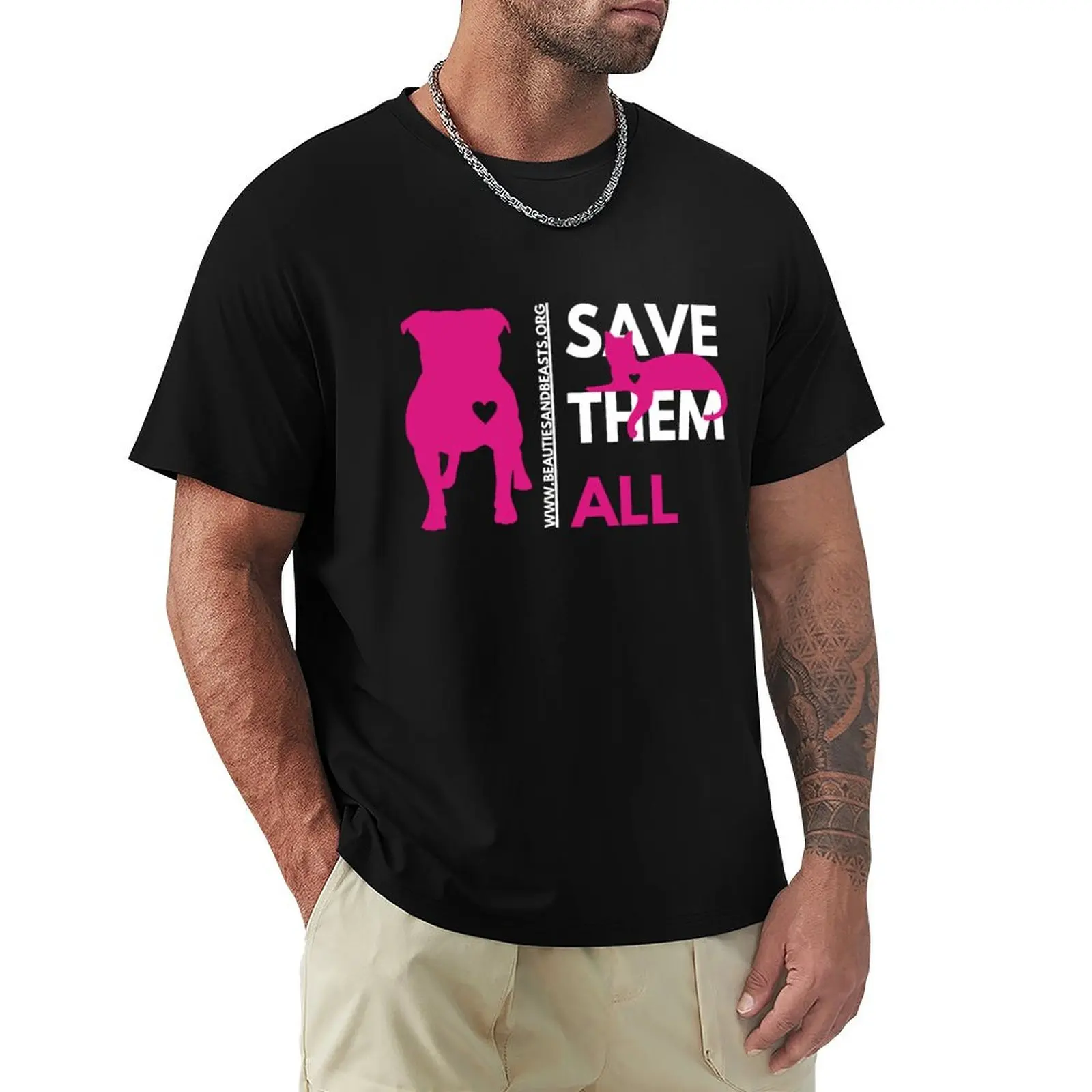 

Save Them All Dog & Cat T-Shirt clothes essential t shirt T-shirts man mens graphic t-shirts pack