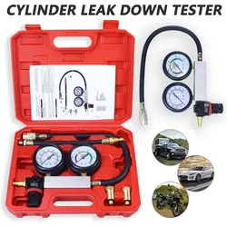 Double Table Cylinder Leak Down Tester Cars Engine Compression Tester Tool Kit Cylinder Detection Meter Be Used For Cars Trucks