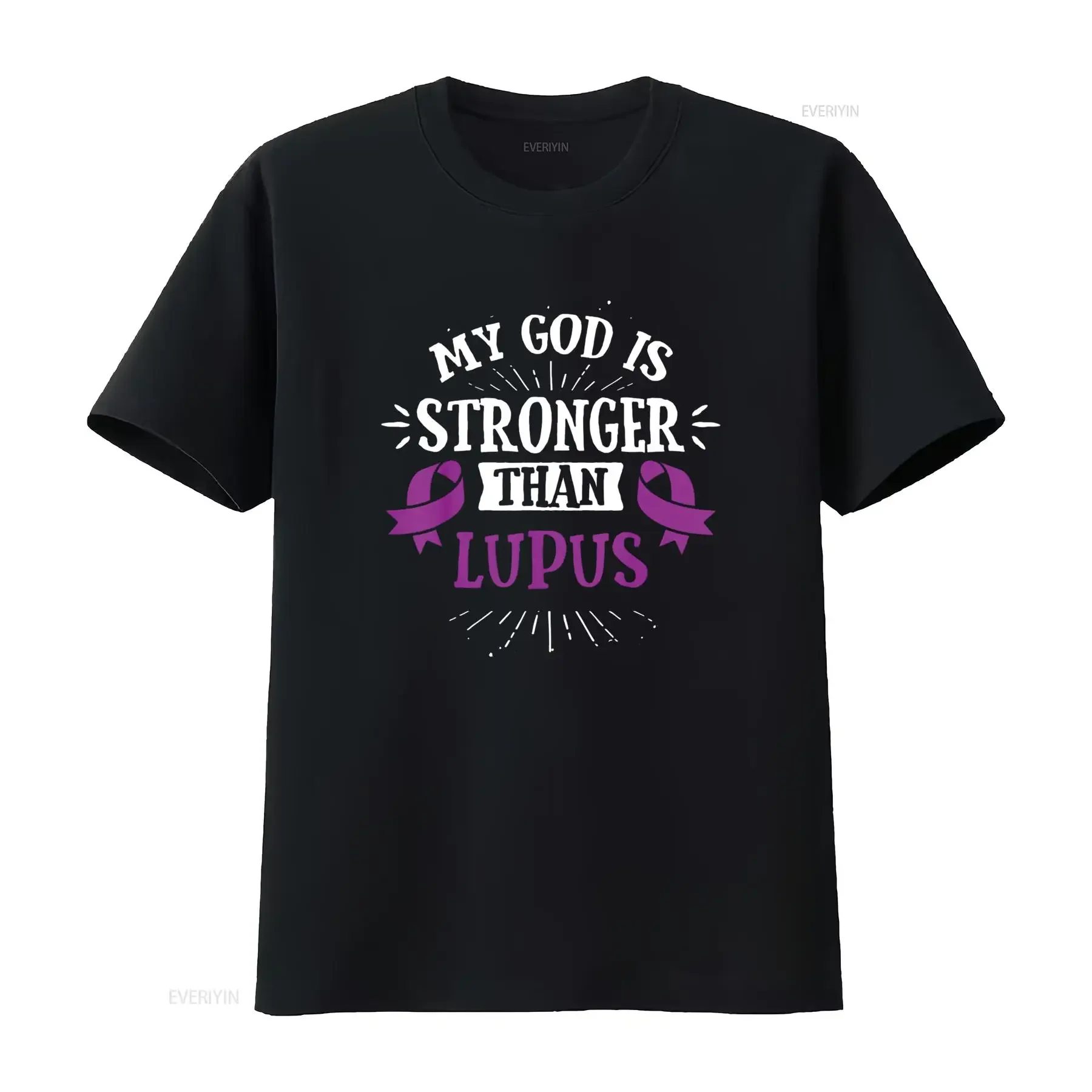 Womens for SLE Patients Lupus Awareness T Shirt Black vintage Washed streetwear Top For Everyday Wear Breathable fashion Soft