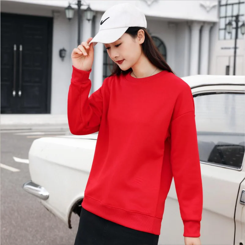 YOTEE Thin Sportswear Logo Custom Embroidered Print Autumn And Winter Long Sleeved Men's And Women's Round Neck Pullover Sweater