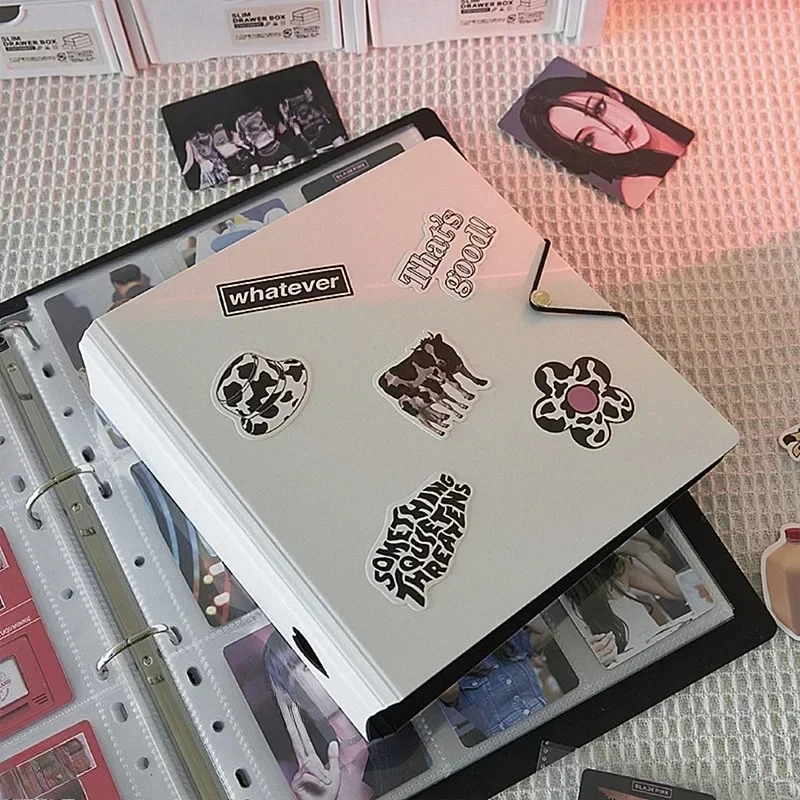 A4 PP Kpop Photocard Binder 25 Sheets 9 Pocket 3 Inch Inner Pages Idol Card Collection Holder