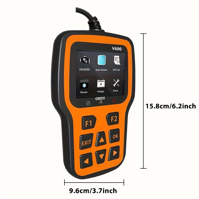 الماسح الضوئي obd2 قارئ رمز السيارة دعم اختبار الجهد التوصيل والتشغيل سيارة يمكن أداة المسح التشخيصي قراءة واضحة خطأ المحرك