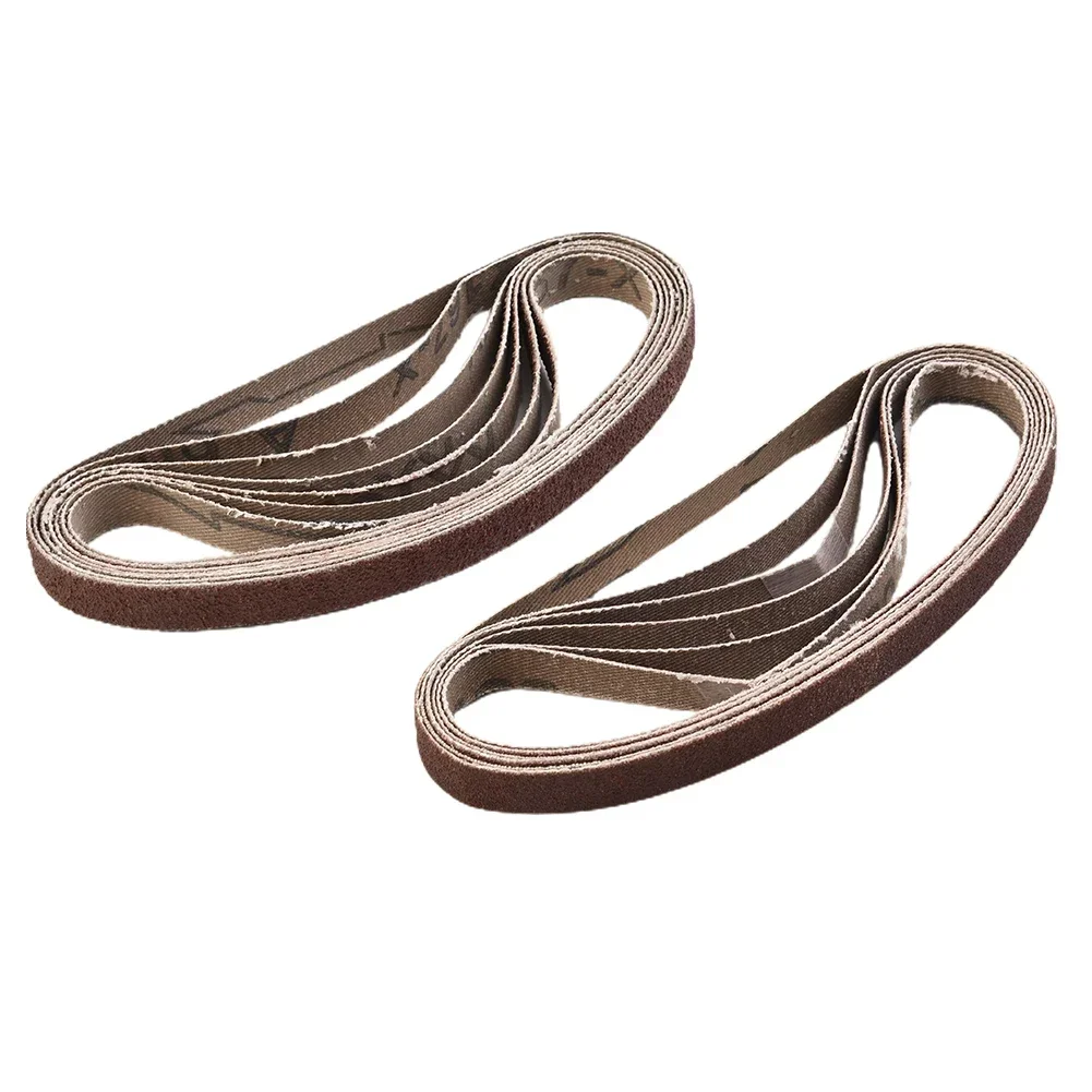 25 Pieces Set 330x10mm  Grinding Polishing Replacement 60 80 100 120 Grit Sanding Paper Sander Angle Belt Papers Abrasive Tools