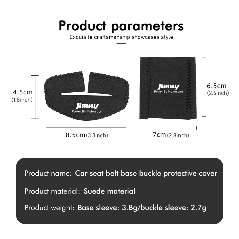 2Pcs Car Seat Belt Buckle Protector Clip Anti-collision Cover For Suzuki Jimny b74 jb23 jb64 jb43 jb53 jb32
