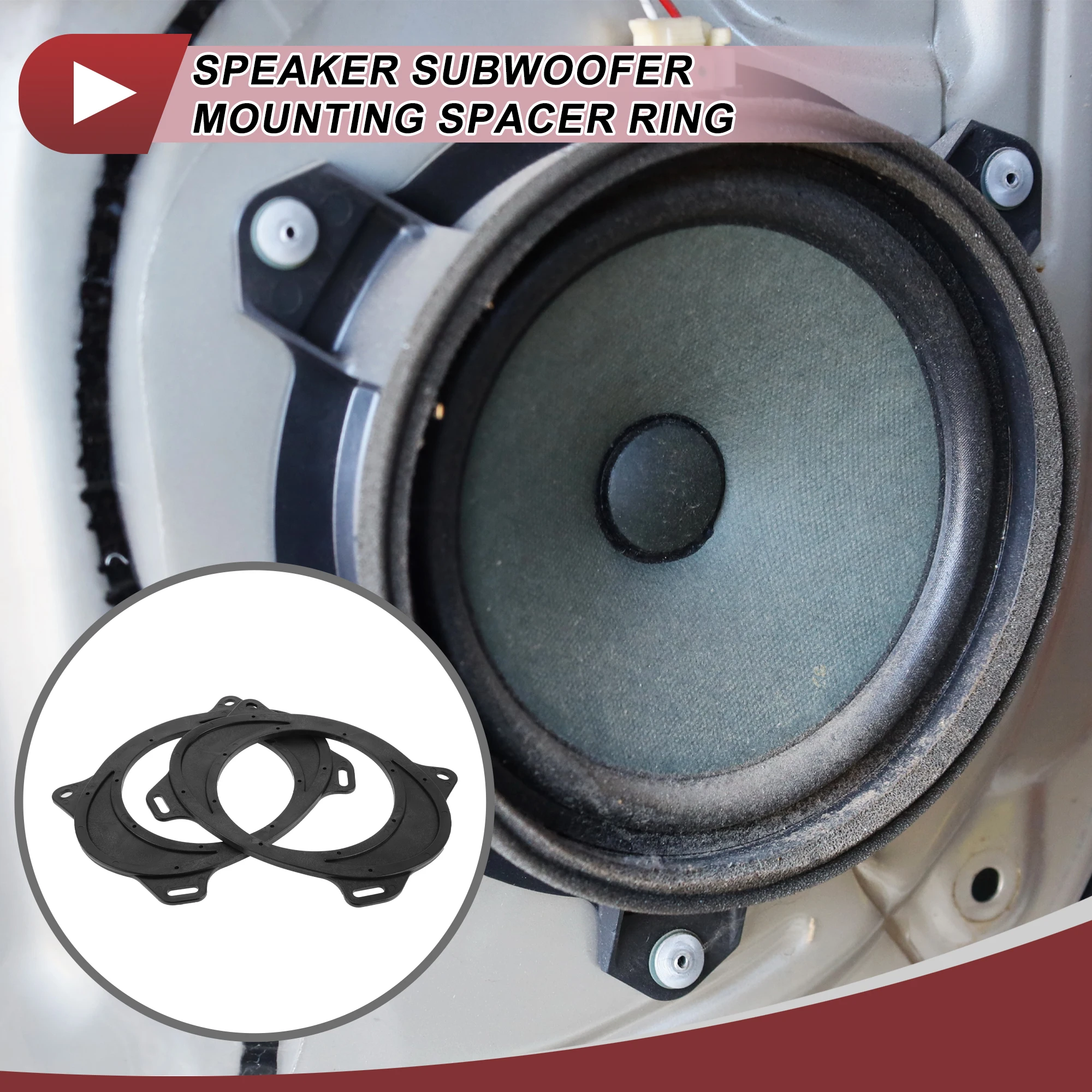 

UXCELL Проставки для динамика Кольцо-прокладка для динамика Адаптер для Toyota Corolla 03-13 6 "x 9" 2 шт.