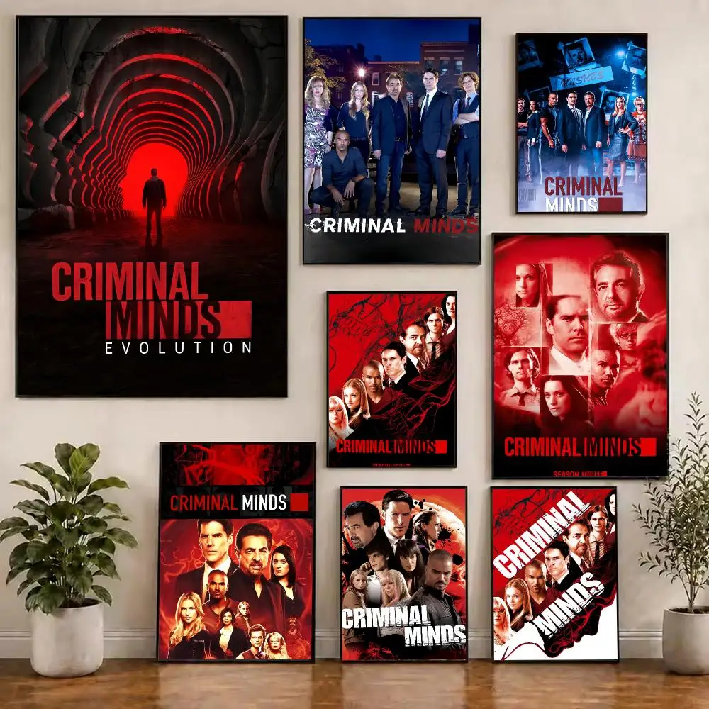 TV Series Criminal Minds TV Series Poster Self Adhesive PP Wall Sticker for Modern Bedroom Home Decor