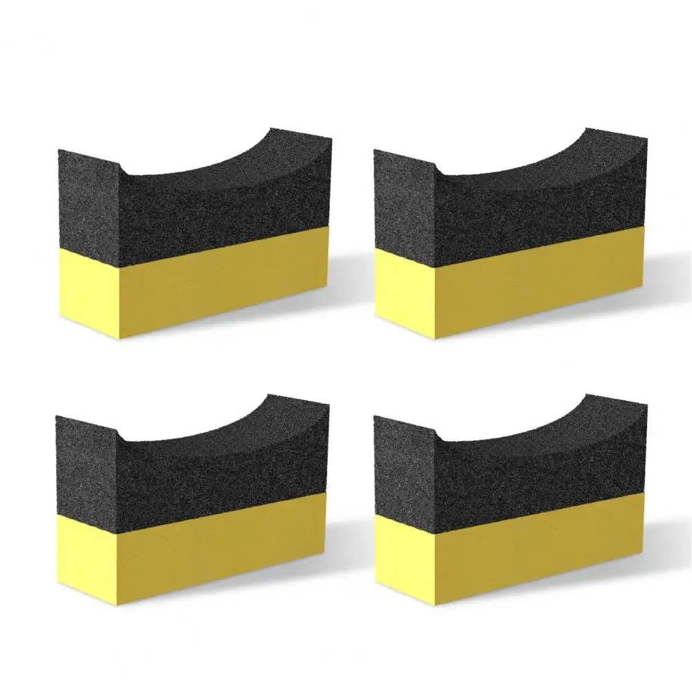 Long-lasting Tire Foam Pads Tire Foam Pads Efficient Car Sponge Set for Fast Decontamination Tire Care Soft Eva Tire Brush