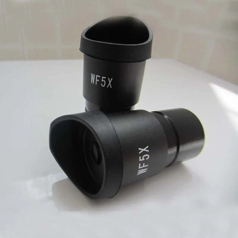 Free Shipping! WF5X Field of View 20mm Wide Angle Microscope Eyepiece Optical Lens with Mounting Size 30.5mm