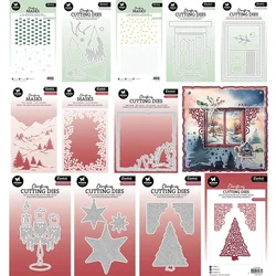 Christmas Tree Cutting Dies & Stencil Scrapbook Diary Decoration Stencil Embossing Template DIY Greeting Card Handmade