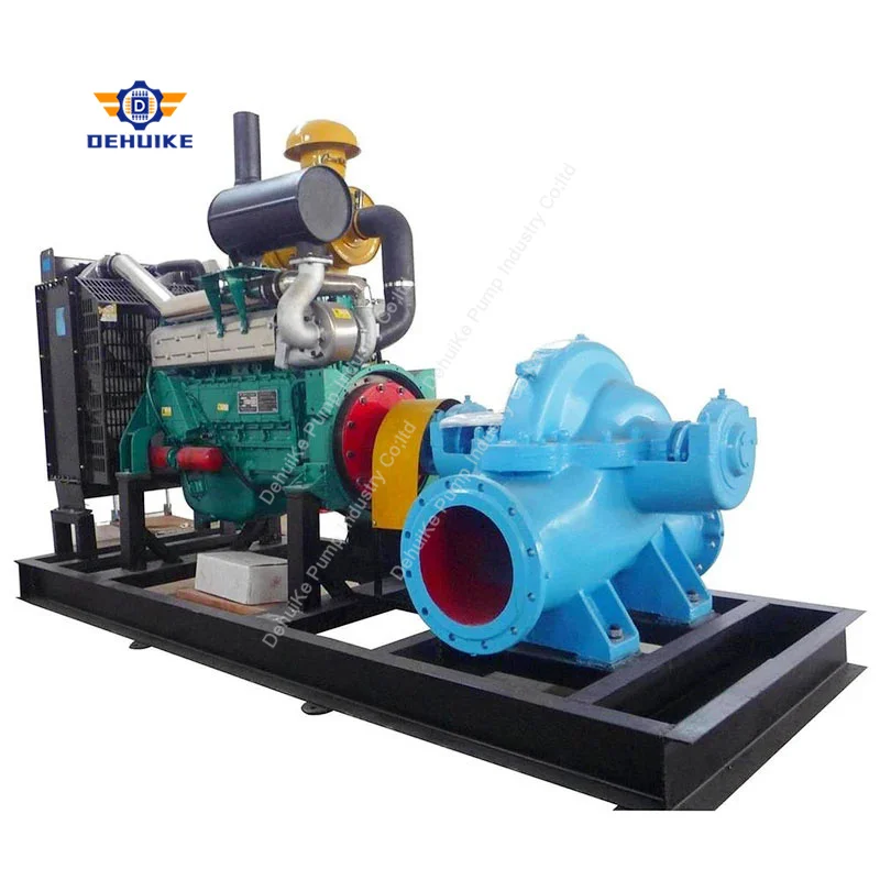 Centrifugal Double Suction Irrigation Large Flow Volute Single Stage Double Suction Split-Casing Centrifugal Water Pump