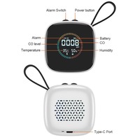 New 3-in-1 portable air quality monitor with indoor LED display, multi-purpose dust detection tool