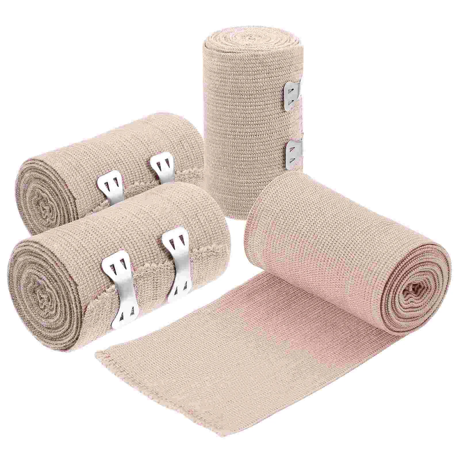 

Tape Injury Bandaides Sports Wrap Elastic First Aids Kit with Clip Compression Elasticity