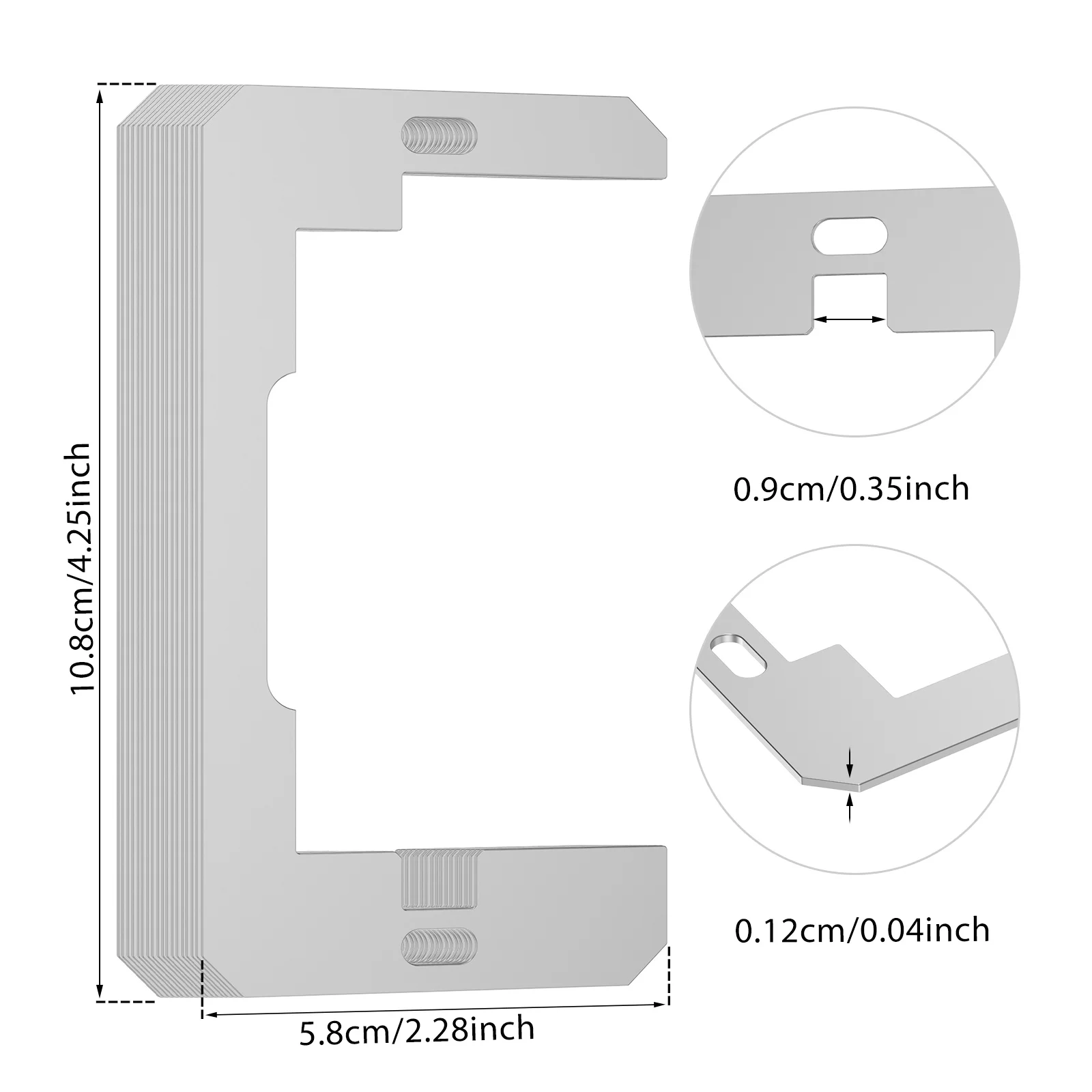 Outlet Wall Plate Spacers Heavy Duty Galvanized Metal Shims For Loose Recessed Electrical Boxes Flush Mount Switch Leveling Kit