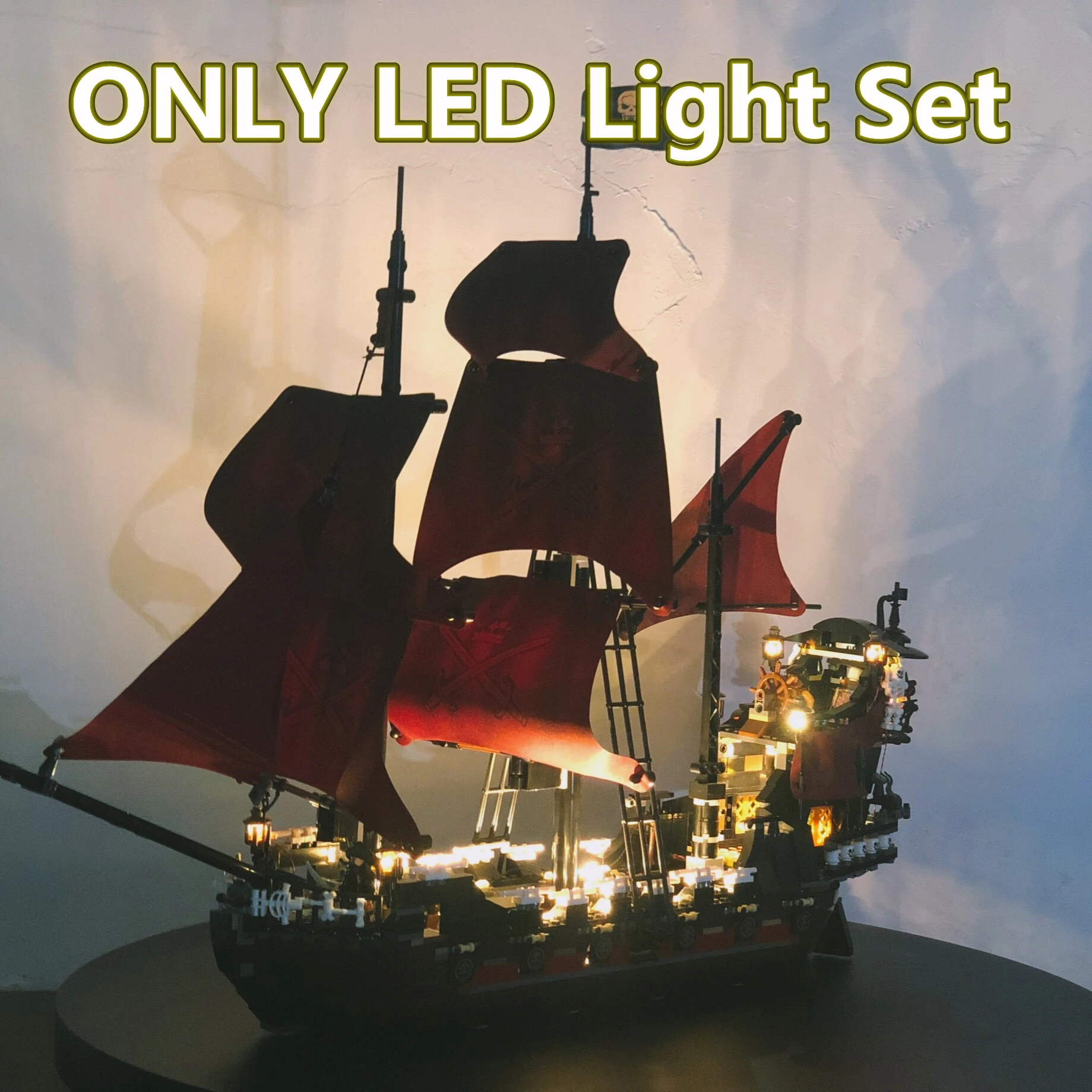 IN STOCK LED Light For Compatible With LEGO 4195 16009 Pirates Ship Boat Queen Anne\'s Revenge Building Bricks Accessory Toys