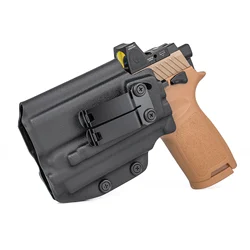 IWB Kydex Holster for Sig Sauer P320 M18/ P320 X CARRY/ P320 Compact w/ Olight Flashlight Baldr S Laser Light Concealed Carry