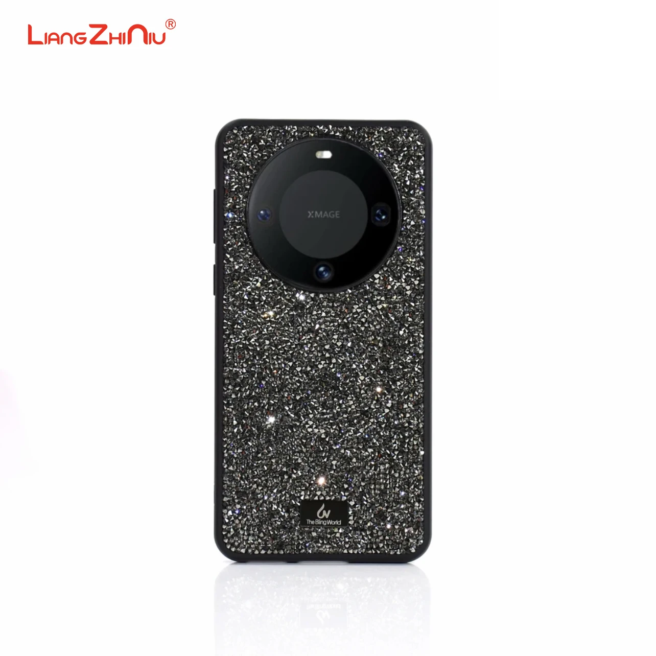 Deluxe Flash Diamond For Huawei Mate60 Pro Rhinestone Bling High Fashion Girl Diamond Inlay Full Package Shockproof Phone Case