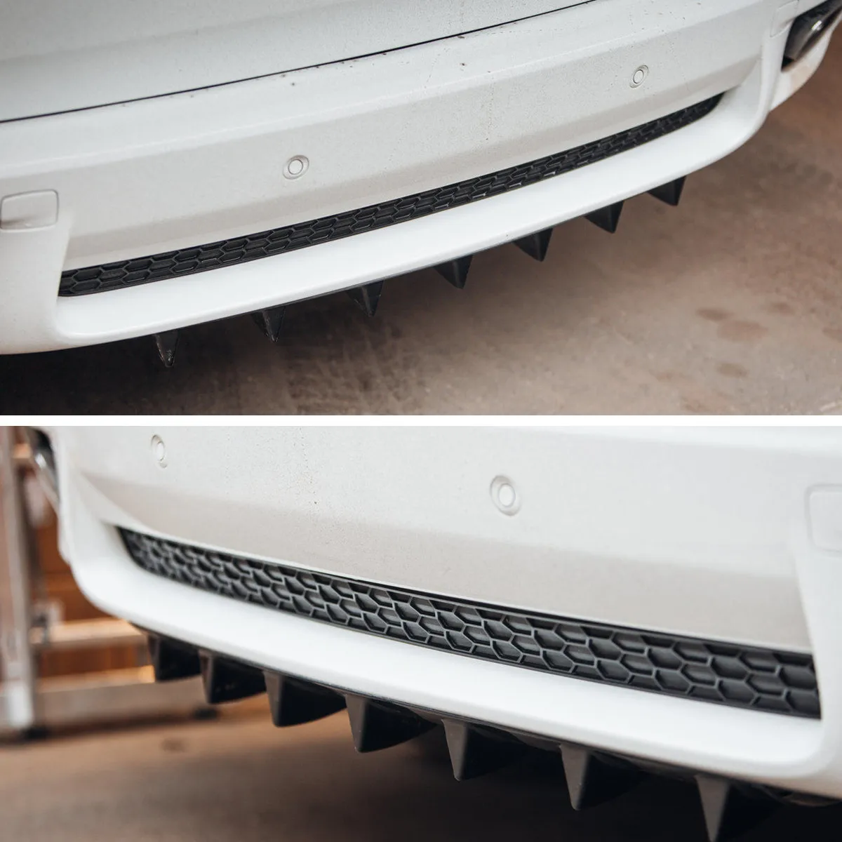 Divisor de Parachoques Trasero de 7 Aletas para BMW X5 E70 LCI 2007-2013 M Sport, Difusor, Spoiler, Cubierta Inferior, Kit de Carrocería, Tuning Valence