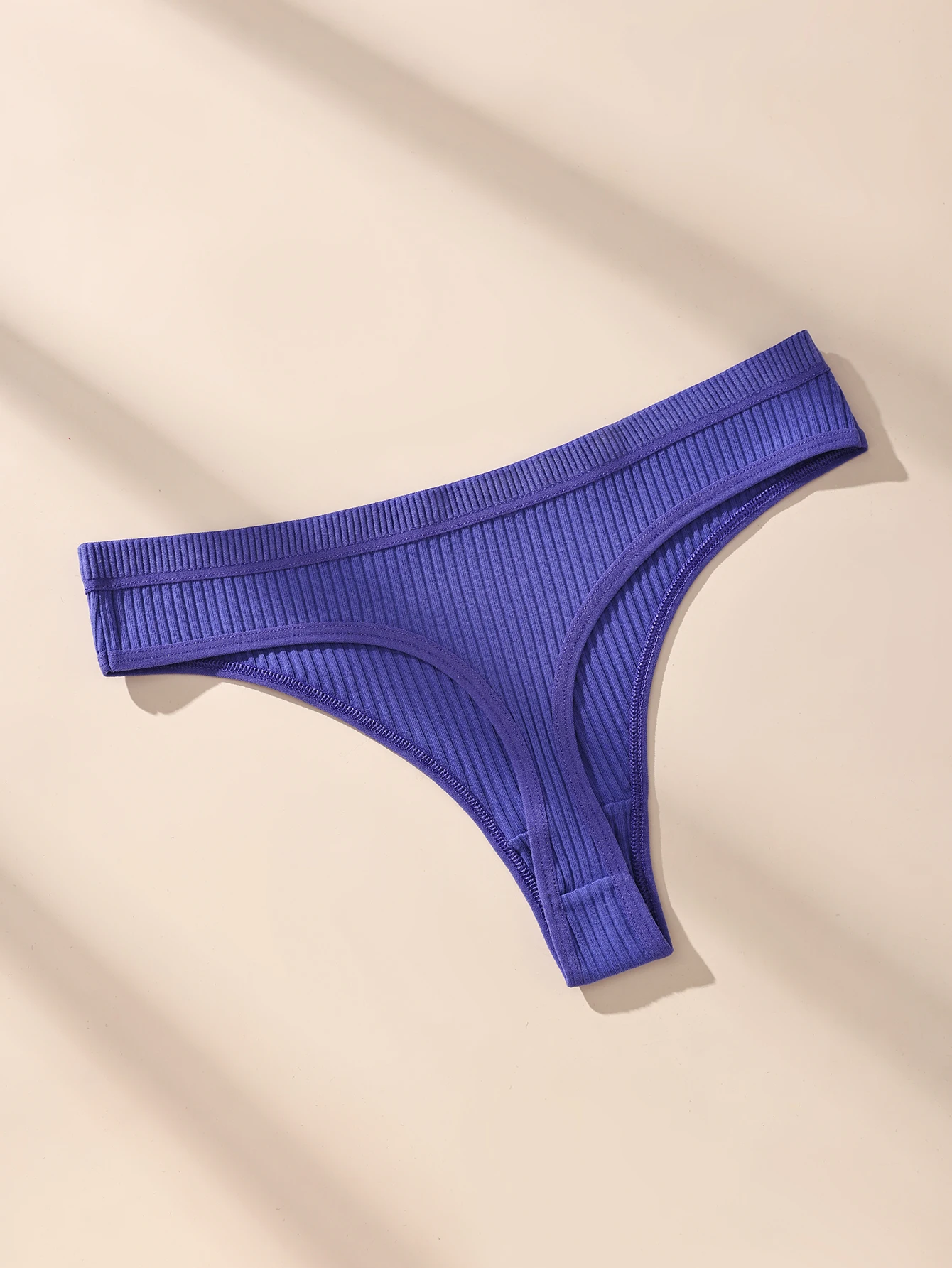 7Pcs Women's Thongs Panties Cotton Striped Underwear Sexy Women Lingerie Solid Intimates Comfort Panty Soft Hot G-Strings XS-XXL