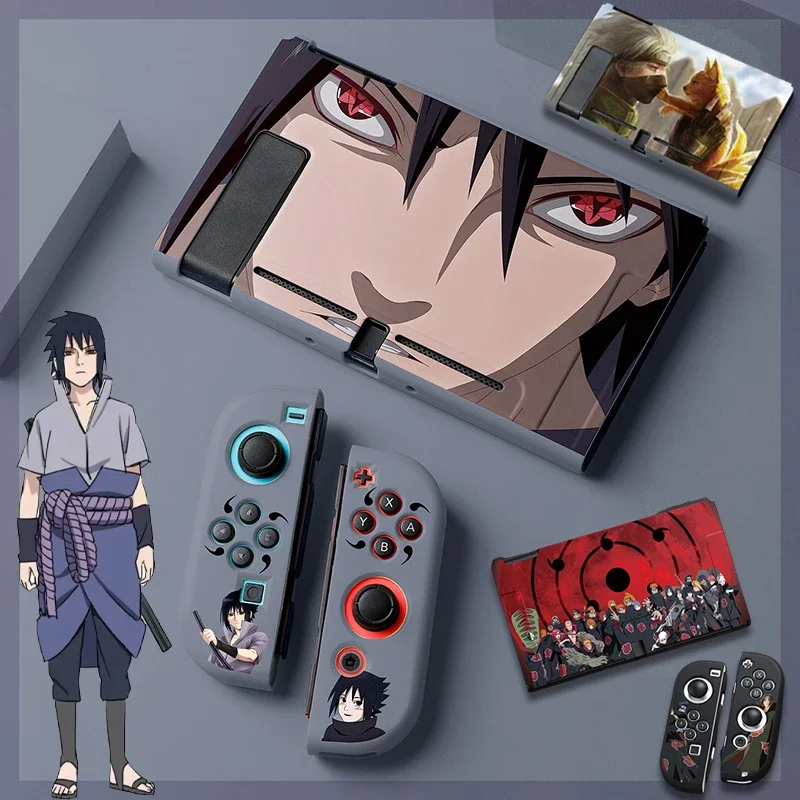 Uzumaki Naruto Kakashi TPU miękkie etui ochronna powłoka etui Joycon dla Nintendo Switch NS akcesoria do kryształowe etui konsoli