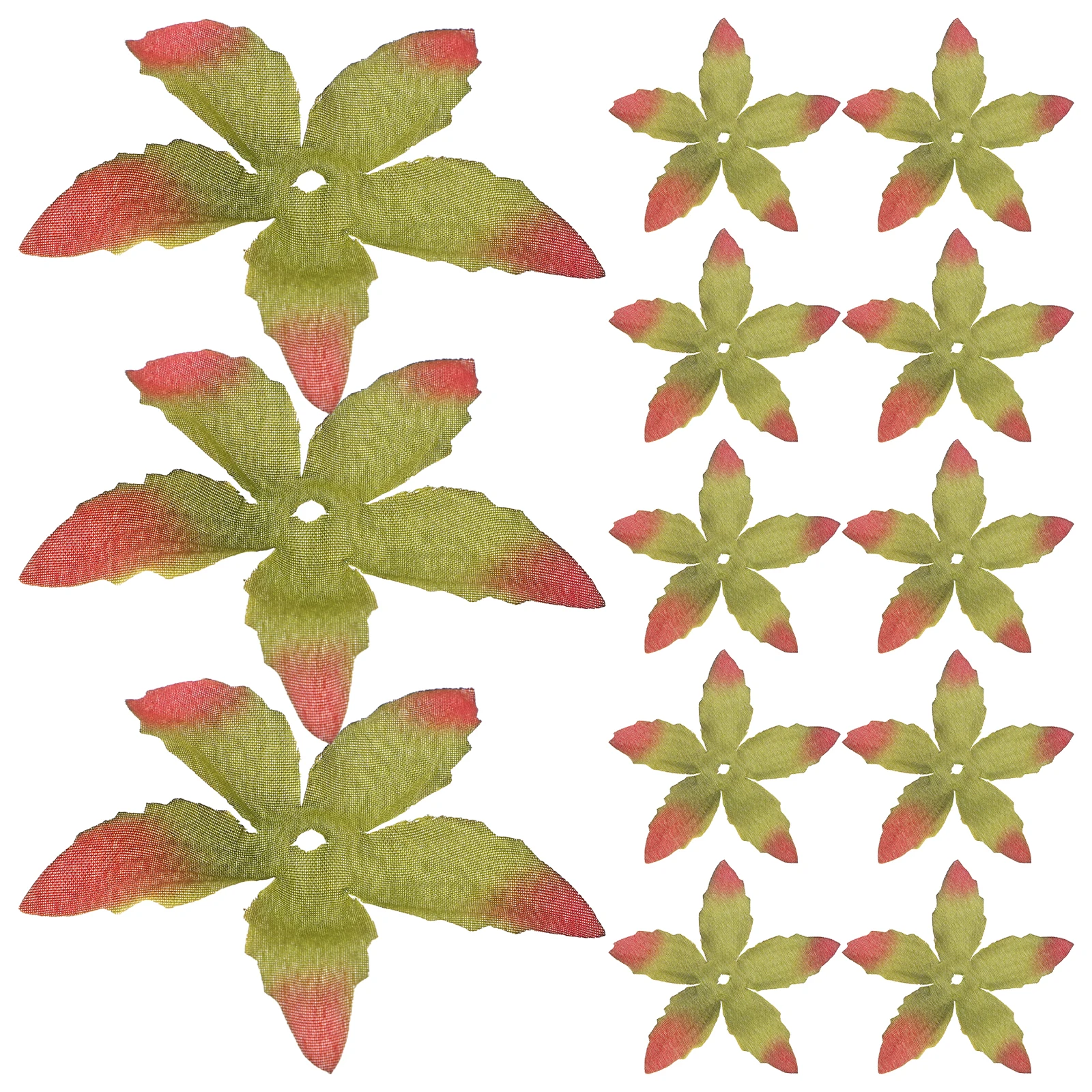 Sepali in tessuto floreale da 100 pezzi Sepali fai da te realistici leggeri per composizioni floreali artificiali Bouquet artigianale di fornitura floreale