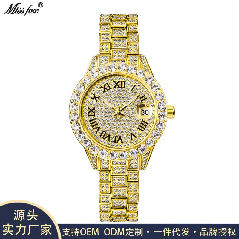 

Official brand of free shippingGenuine Goods European and American Fashion Diamond Waterproof Calendar Full Diamond Surface Lumi