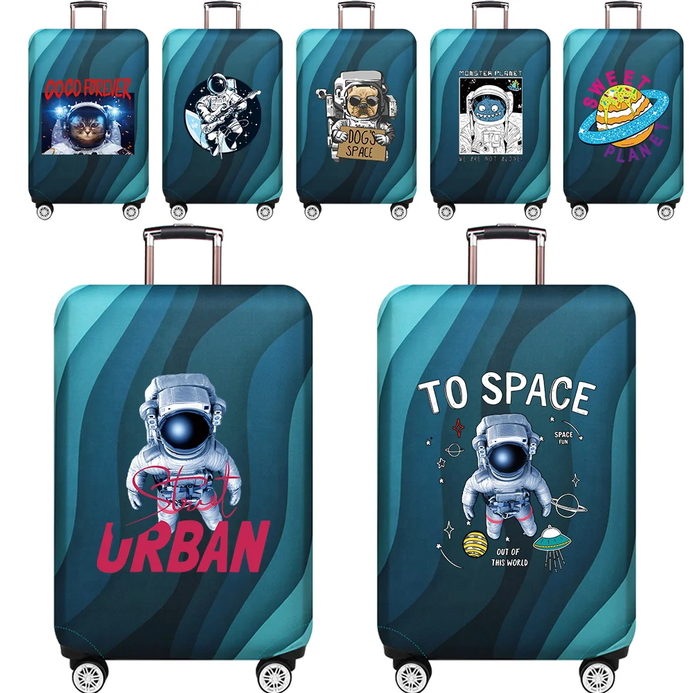 

Luggage Protective Cover Stretch Fabric Luggage Covers Dust Cover Anti-Scratch Protective Suitcase Covers Astronaut Series