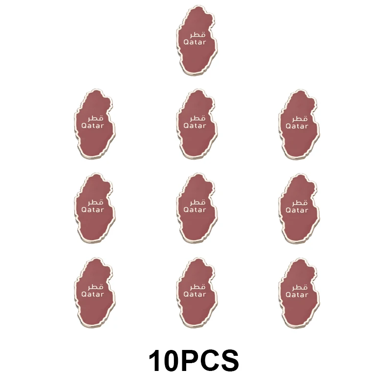 5-10-50-100 قطعة علم قطر شارة بروش دبابيس التلبيب الطبيعية العلم التلبيب دبابيس علم الدولة شارة #2
