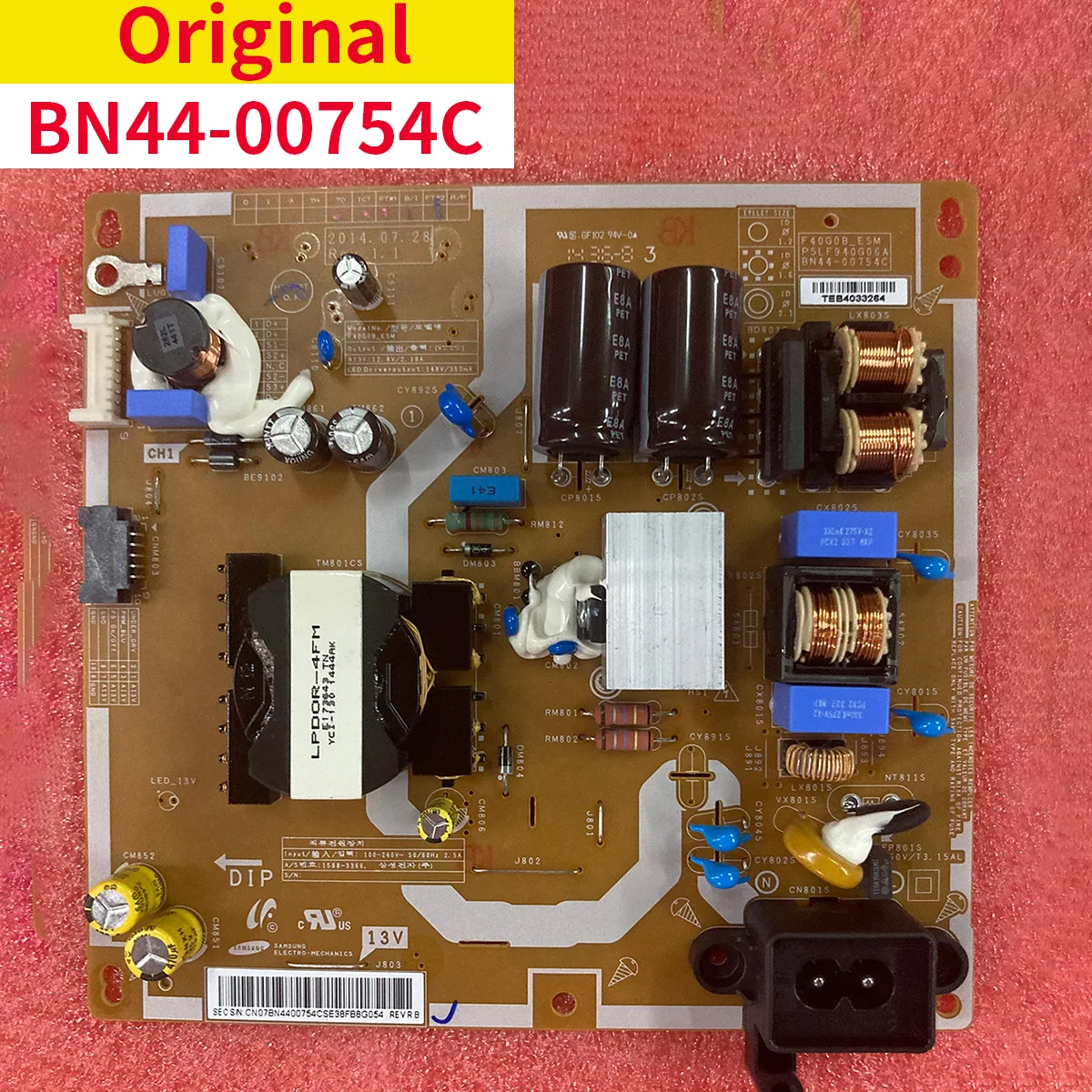 

Совершенно новая оригинальная плата питания BN44-00754C PSLF870G06A L40G0B-ESM для UN40H4200AGXZD