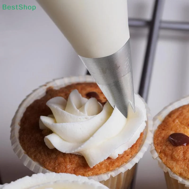 5Pcs Stainless Steel Piping Nozzle Cream Cake Cupcake Drop Flower Rose Pastry Nozzles Baking Tools #1M 6B 195 1A 853