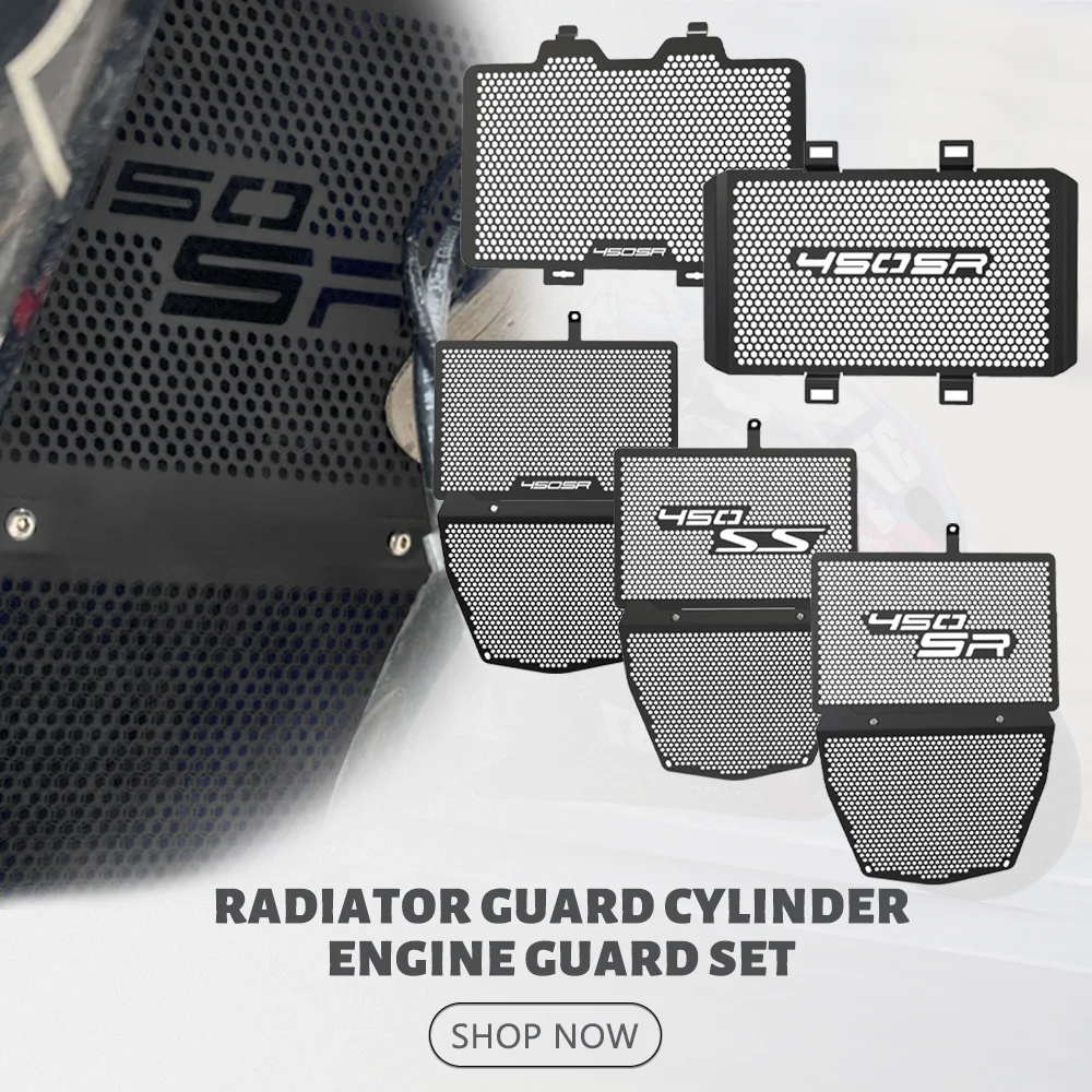 

For CFMOTO CF MOTO 450SR 450SS 450 SR/SS 2023 2022 2024 Motorcycle Radiator Grill Guard oil cooler Guard Protection Cover Set