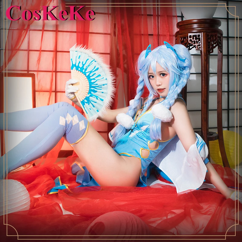 CosKeKe PA15 Florence Cosplay Game Girls Frontline Costume New Year Ancient Style Cheongsam Halloween Party Role Play Clothing