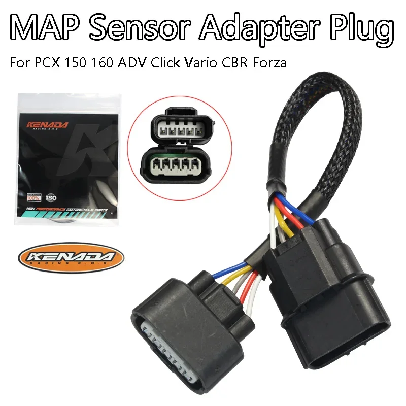 MAP Sensor Adapter Throttle Body Connector 5-Pin to 5-Pin TPS Cable for PCX150 PCX160 ADV Click Vario160 CBR Forza