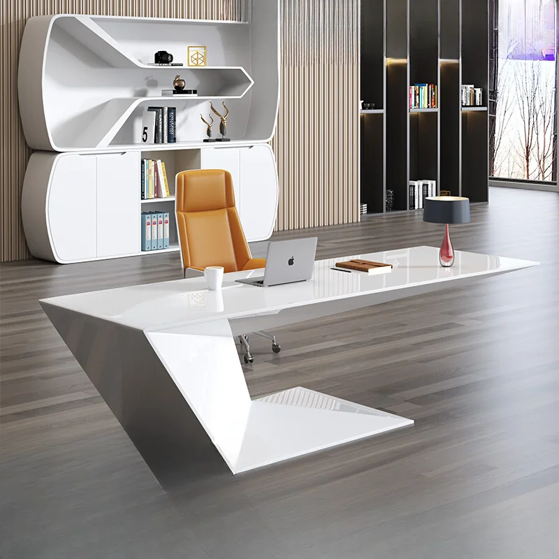 Computer Offices Desk Corner Minimalist L Shaped Gaming Workstation Organizer Bedroom Tables Executive Reading Furniture