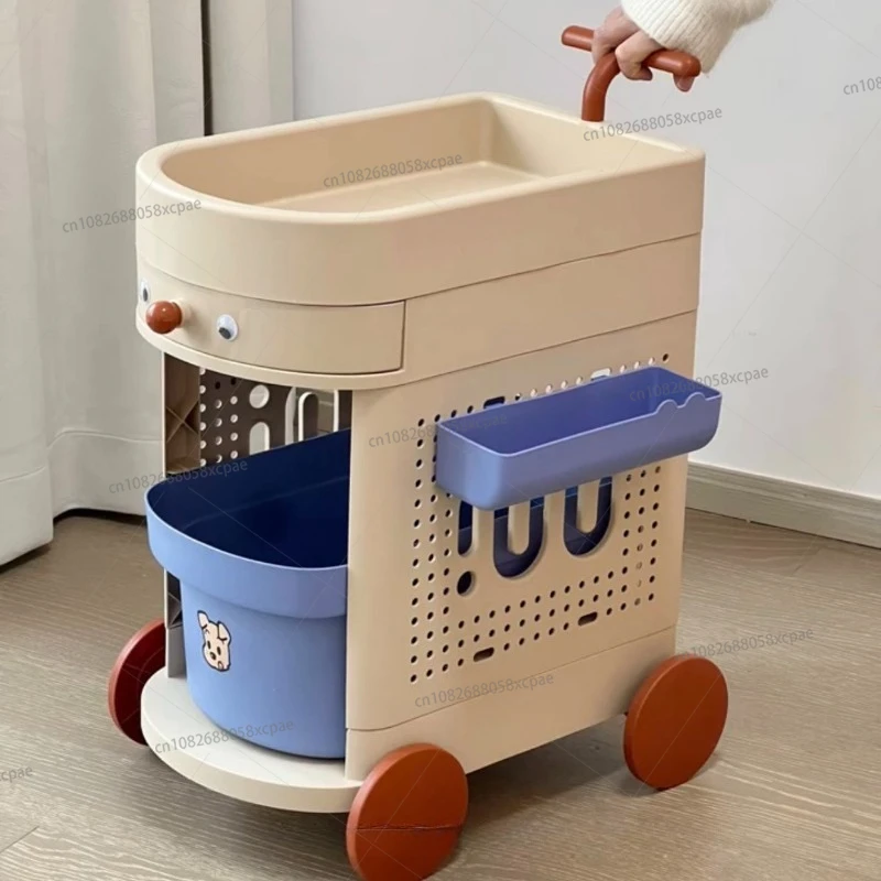 

Trolley Lightweight Mobile Storage Rack Multi-layer Drawer Type Toy Snack Schoolbag Rack High Value