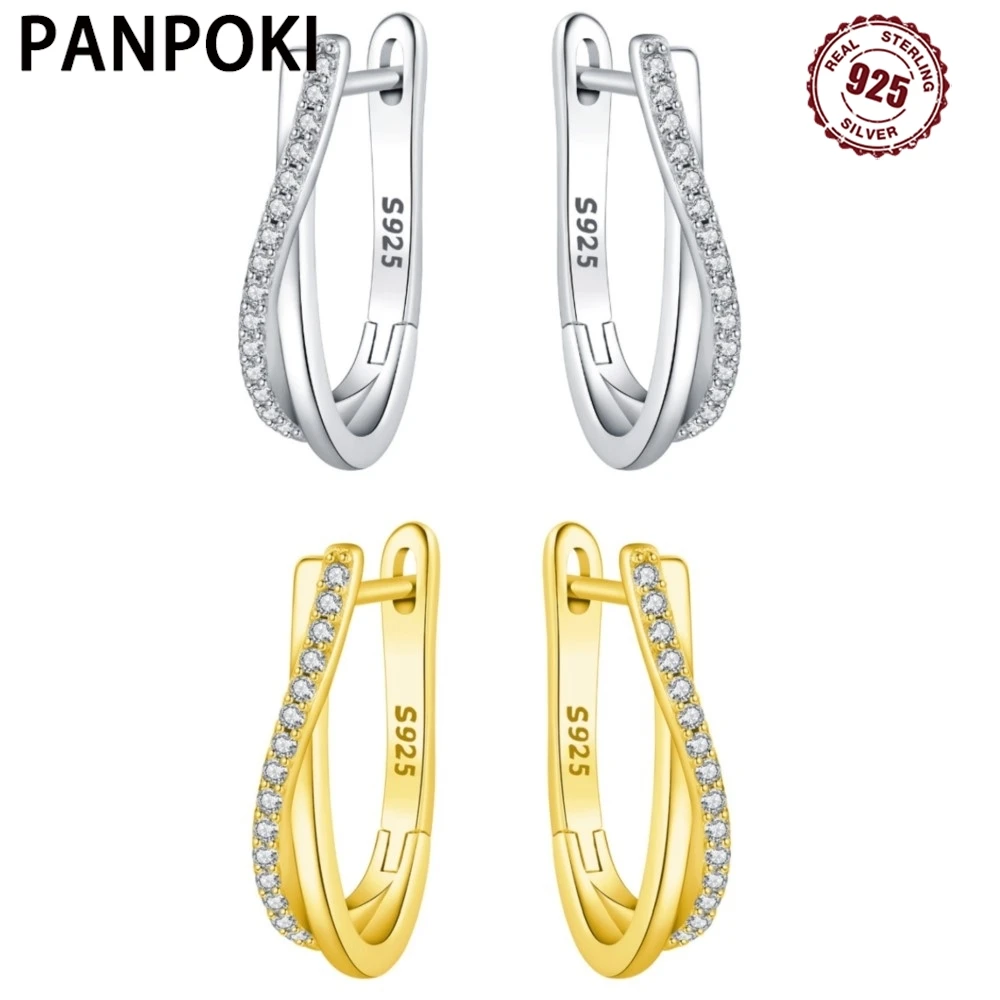 Pendientes de plata de ley 925 con forma de estrella trenzada, joyería, pendientes de aro versátiles para mujer, joyería fina, regalos de fiesta de cumpleaños