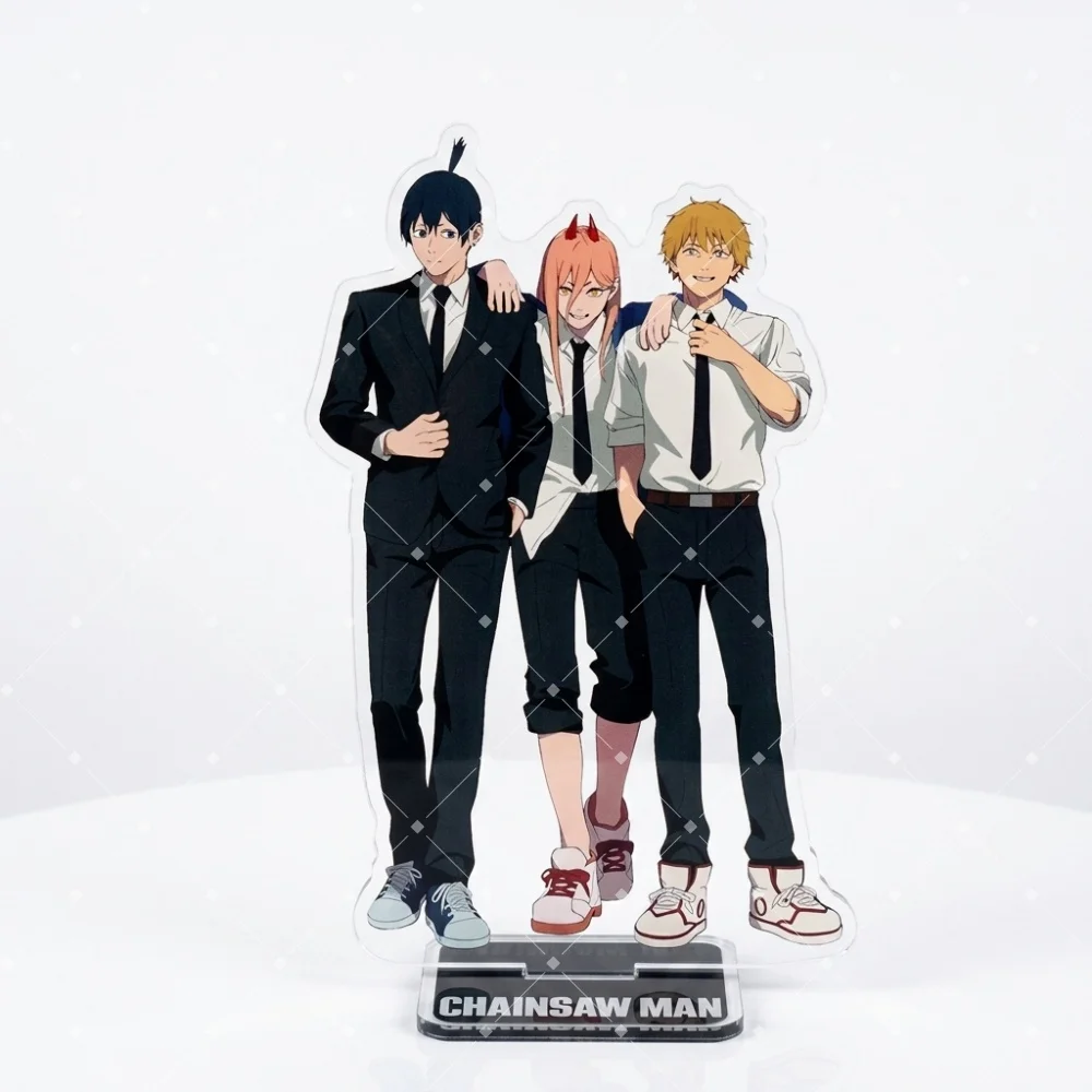 Chainsaw Man Acrylic Stand Figure Denji Reze Makima Power Hayakawa Aki Anime Model Plate Table Desk Decor Keychain Cosplay Gift
