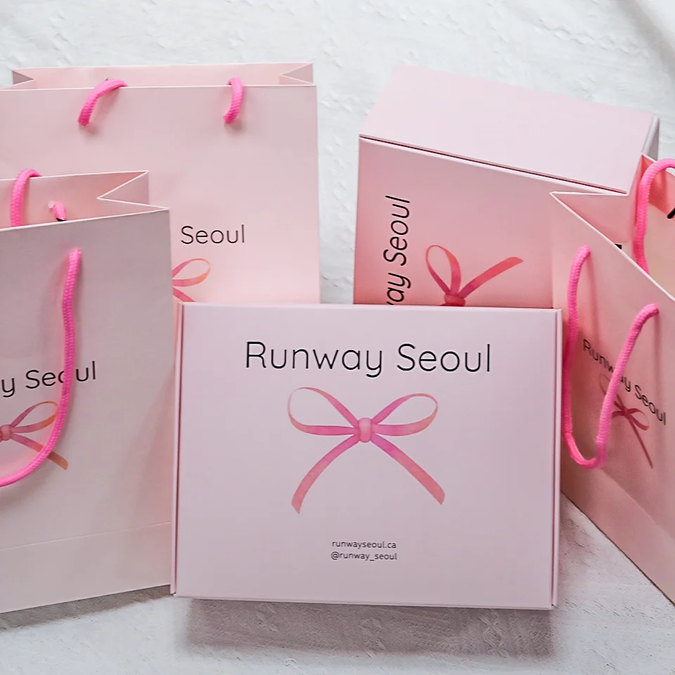 Customized Logo Luxury Pink Cotton Paper Material Jewelry Cardboard Folding Paper Packaging Box