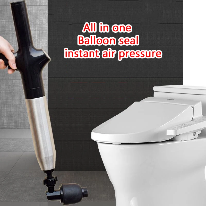 New High-Pressure Toilet To Clear The Sewer Toilet To Block The Kitchen Pipe Household Stainless Steel Unblocking Tool Artifact