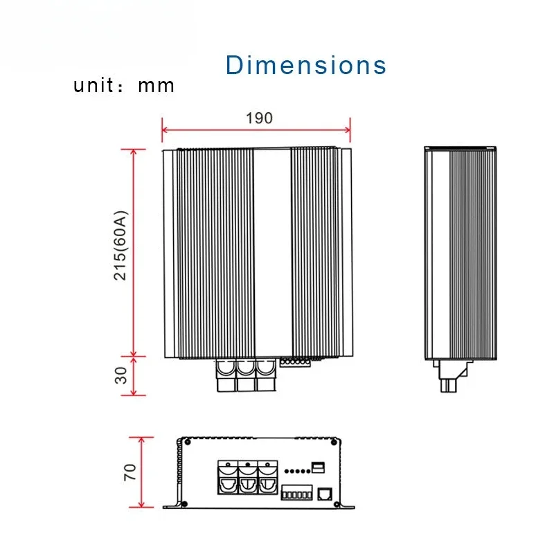 12V 60A Charger Booster for RVs Campers Ships DC To DC Charger Support Bluetooth Automatic Smart Battery Chargers