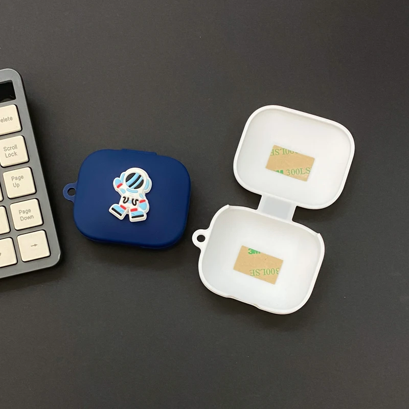 جراب سماعة أذن سيليكون رائد فضاء كرتوني لـ Anker ، Soundcore R50i ، P20i ، علبة سماعة أذن