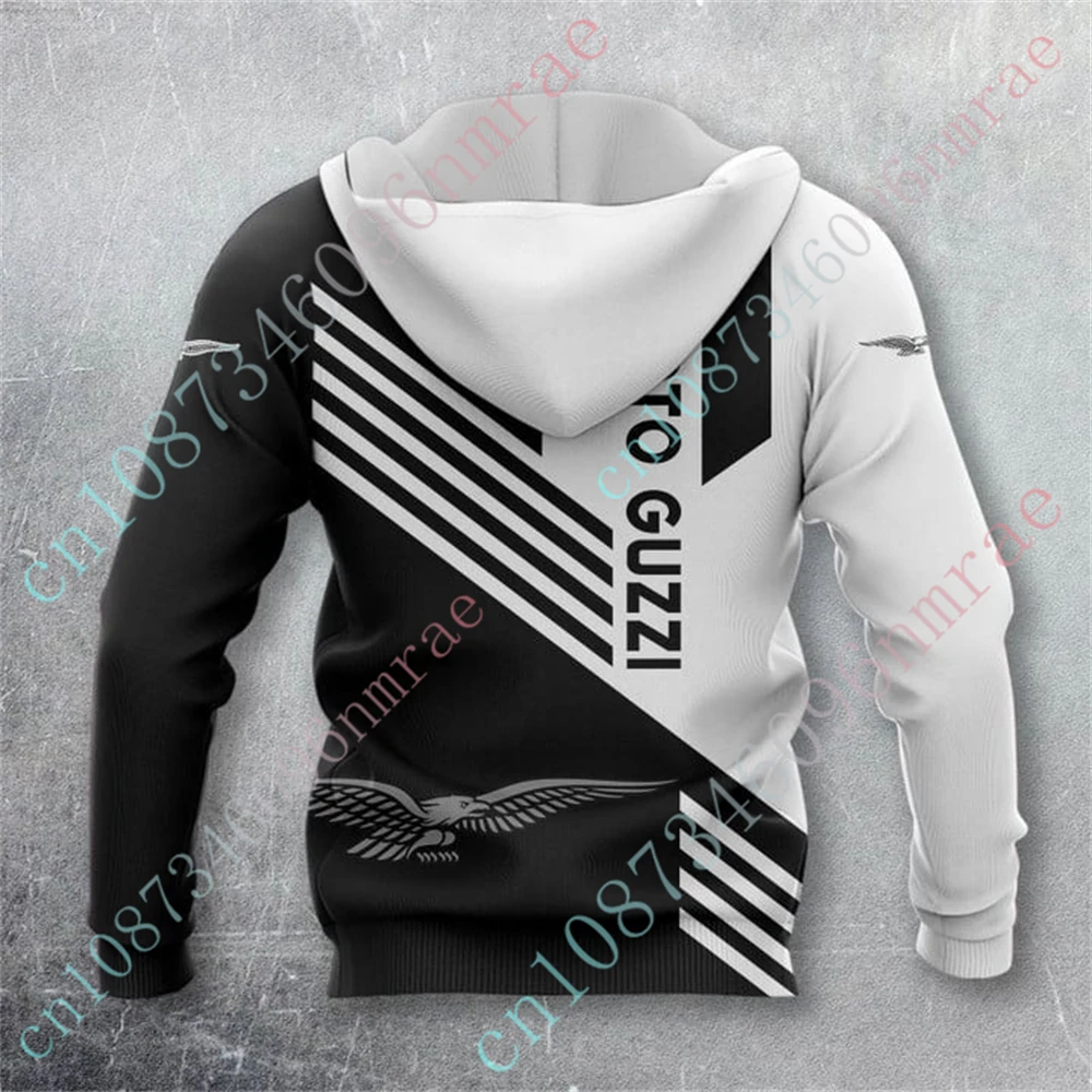 Moto Guzzi Hoodies For Men Women Casual Sweatshirt Harajuku Pullover Top Anime Oversize Zip Hoodies Unisex Clothing Custom Logo