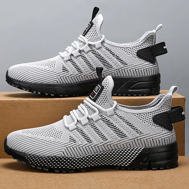 

New Summer Soft Soled Running Shoes Men Mesh Breathable Casual Shoes Comfortable Fashion Versatile Outdoor Exercise Shoes