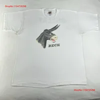 Vintage 1996 Beck Odelay T Shirt Size XL Album Donkey Aphex Twin Tour Concert vintage Washed streetwear graphic Versatile