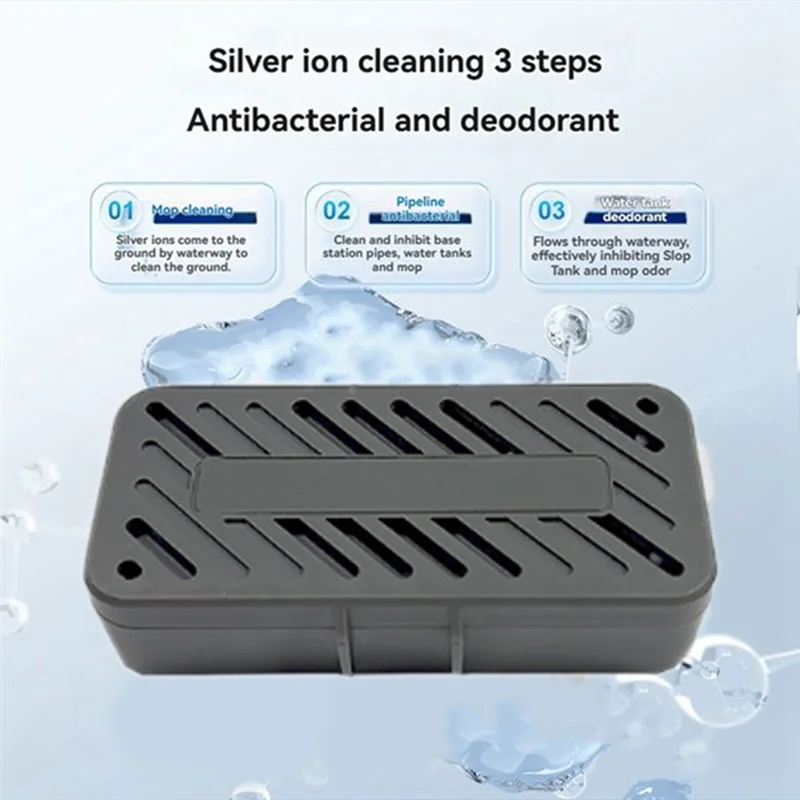 ABUS-2PCS Modulo di deodorizzazione argento per Dreame X40 Enhanced Edition/X40pro Plus/X40pro Ultra/X50 PRO Ultra Parti per aspirapolvere