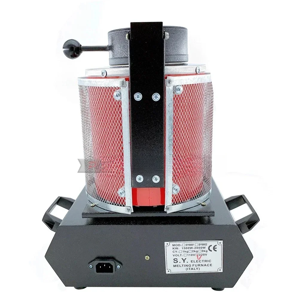 فرن صهر الذهب الكهربائي 1 كجم فرن صهر الذهب الصغير فرن صهر الذهب آلة ذوبان الذهب #2