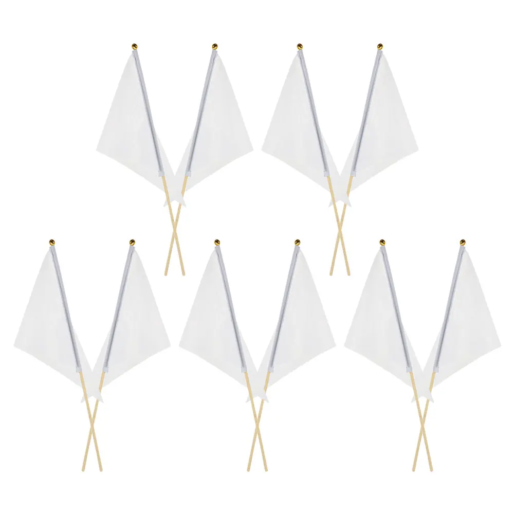

10pcs Triangular Marking Flags Durable Polyester Bamboo Pole Yard Irrigation Random Colors Bright Visible Sprinkler System
