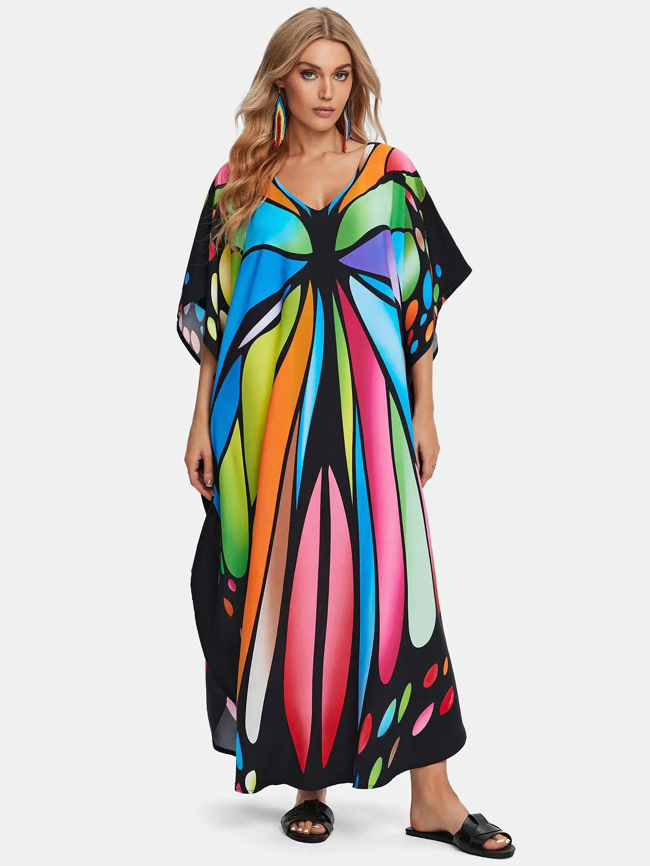 Plus Size Kaftan Dresses for Women\'s Clothing Beach Cover up Caftans Comfortable Kaftan One size fits US,S-3XL